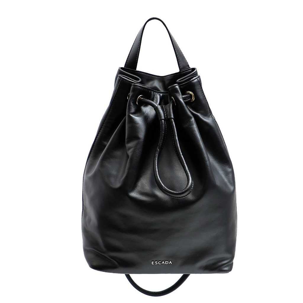 Nwt Escada Soft Calf Leather Bucket Backpack Bag Nwt & Authenticity Card